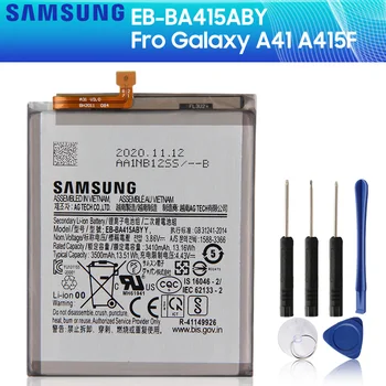 SAMSUNG Eredeti Telefon Akkumulátor EB-BA415ABYY Samsung Galaxy A41 A415F Csere Akkumulátor 3500mAh