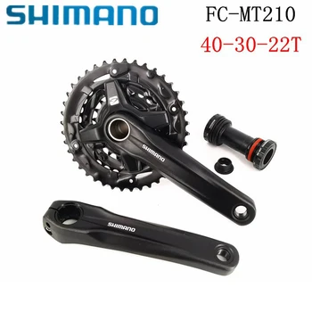 SHIMANO ALTUS FC-MT210 9/27v Sebesség 40-30-22T Lánc Kerék Pedivela Hajtóművel Tengely Határozza Bielas MTB Kerékpár Alkatrészek Manivela Chainring