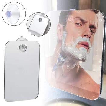 Smink tükör Anti-Köd Zuhany Tükör borotválkozáshoz Vágás a tapadókorong Hordozható Fürdőszoba kiegészítők, Borotválkozó Tükör Akril