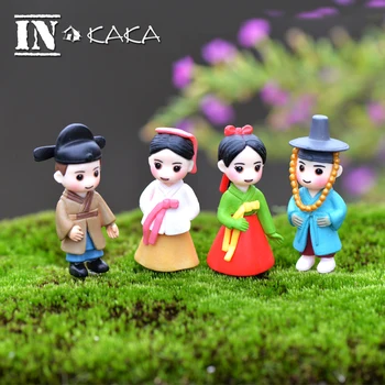 Szép Koreai lány, fiú, anime Adatok micro tündér kert dekoráció figura Játékok miniatűr terráriumot babaház DIY tartozékok