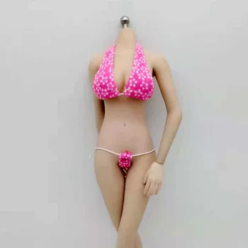 Tbleague 1/6 Skála Rózsaszín Nyomtatás Bikini Fürdőruha Ruhát Modell 12in Phicen JIAOUL Baba figurát Játékok