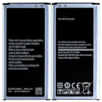 Telefon Akkumulátor Samsung Galaxy S5 Batteria 2800mah S 5 EB-BG900BBC EB-BG900BBE SM-G900 G900 G900F G900S G900F