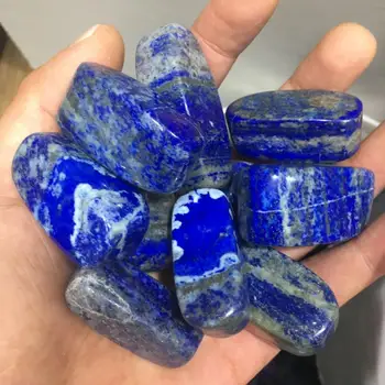 Természetes lapis lazuli zuhant csiszolt kövek tömeges kristályok gyógyító