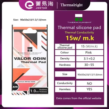 Thermalright VALDR ODIN hővezető szilikon pad 15w/mk multi-size CPU/GPU thermal pad alaplap szilikonzsír pad