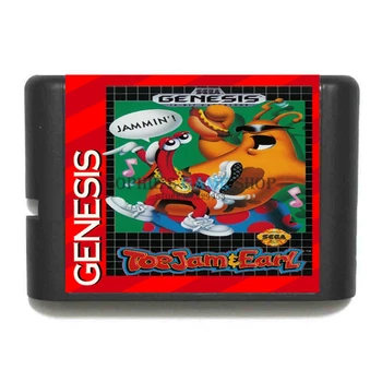 ToeJam & Earl Játék Patron Legújabb, 16-bites Játék Kártya Sega Mega Drive / Genesis Rendszer