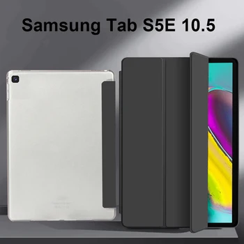 Tok Samsung Galaxy Tab S5e Esetben 10 5 hüvelykes, Fa Fold PU Bőr Flip tok Samsung S5e Tabletta Esetben coque közelében SM-T720 SM-T725