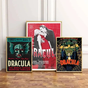 Top-Rated Vászon Nyomtatás Klasszikus Horror Modern Dekoratív Film Drakula Forró Art Festmény, Vászon Poszter Fal Lakberendezés Cuadros