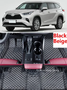 Toyota Highlander Kluger XU70 2022 2021 2020 Autó porálló Láb Szőnyeg Padló Vezeték Szőnyeg, Szőnyegek Auto Szőnyeg Takaró Párna Belső Szőnyeg