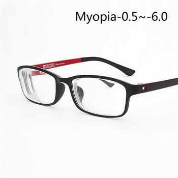 TR90 Kész Rövidlátás Szemüveg Női Férfi Divat Rövid látás Szemüveg Négyzet alakú Keret, Rövidlátó, Szemüveges -1 -1.5 -2 Ja-2, 5, Hogy -6.0
