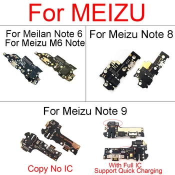 Töltő USB csatlakozó Tábla A Meizu M6 Megjegyzés/Meilan Megjegyzés 6 Töltő Port Fórumon Mikrofon Meizu Megjegyzés 8 9 M822H M822Q M923Q