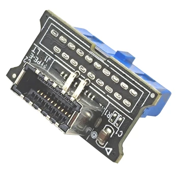 USB 3.0 19-Pin Belső Fejléc-USB 3.1 / 3.2 C Típusú Kulcs 20-Pin Átalakító Laptop Dokkoló Állomás Adapter