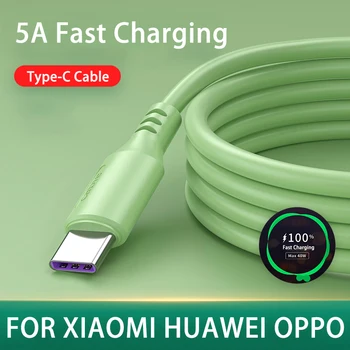 USB-C Kábel 5A Gyors Töltés USB-Kábel a Huawei Xiaomi Redmi Megjegyzés 8 C Típusú Kábel Mobiltelefon Tartozékok Töltő Kábel