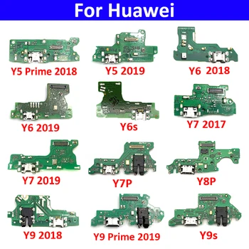 USB Töltés Csatlakozó Dugó Dokk Flex Kábel Huawei Y5 Y6 Y7 Y9 Miniszterelnök 2017 2018 2019 Y6P Y6s Y7P Y8P Y9s Y7A 2020