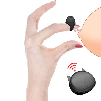 Vezeték nélküli Távirányító Mini Ujj Vibrátor Klitorisz Stimulátor G-pont Vibrátor a Női Maszturbáció Erotikus Szex Játékok a Férfiak