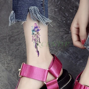 Vízálló Ideiglenes Tetoválás Matrica Dreamcatcher Hamis Tatto Flash Tetoválás Tatouage Csukló, Láb, Kéz Karját A Lány, Nők, Férfiak