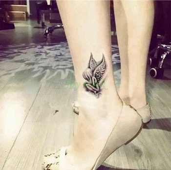 Vízálló Ideiglenes Tetoválás Matrica láb, boka, csukló angyal zseni tatto matricák flash tetoválás hamis tetoválás lány, a nők 4