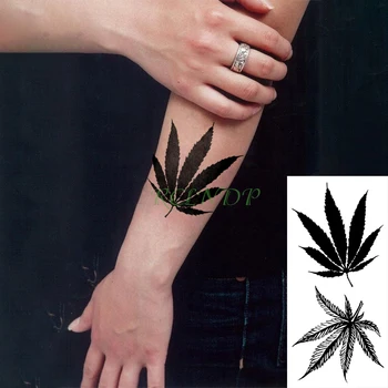 Vízálló Ideiglenes Tetoválás Matrica Maple leaf Hamis Tatto Flash Tetoválás, Lábát, Karját, Kezét a Lány a Nők a Férfiak Nagy méretű Body Art