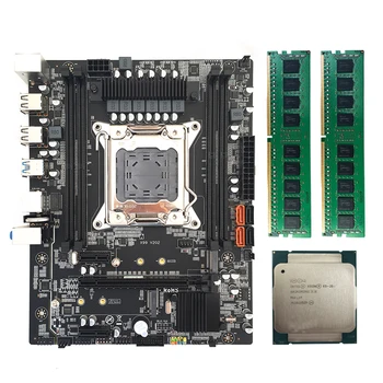 X99 V2 D4 PCI Express X16 Alaplap H81 Chip Alaplapja Meghatározott Kit a Xeon E5-2620 V3 LGA2011-3 CPU 8GB RECC DDR4 Memória Támogatás
