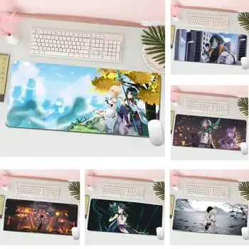 Xiao Genshin Hatása aranyos Számítógép Laptop Anime Mouse Mat L Nagy Gamer Billentyűzet PC Pult Mat Számítógép, Tablet Gaming Mouse Pad