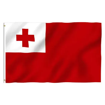 zwjflagshow 90x150cm Tonga zászló 3x5ft poliészter szövet lóg a zászló zászló dekoráció