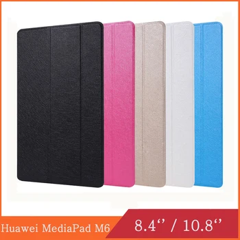 Érdekesség a Huawei MediaPad M6 8.4 10.8 VRD-W10 VRD-AL10 SCM-AL09 SCM-W09 pu bőr flip cover tablet állvány esetben védő héj