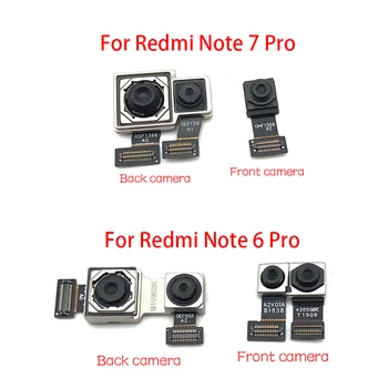 Új, Eredeti Első, mind a Hátsó Hátsó Kamera A Xiaomi Redmi Megjegyzés 6 7 Pro Fő Néző Kamera Modul Flex Kábel Csere Alkatrészek