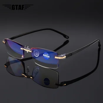 Új High-end Gyémánt Vágás Szemüveg Anti Kék Fény keret nélküli Szemüveg, Férfi, Női Olvasó Szemüveg+1.0+1.5+2.0+2.5+3.0+3.5+4.0