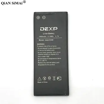 Új, Magas Minőségű, E340 1400mAh akkumulátor DEXP Ixion E340 telefon