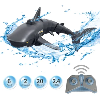Új Mini RC Cápa Távirányító, Játék Úszni Játék Víz alatti RC Hajó Elektromos Verseny Svindli Játék Medence