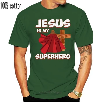 Új Nyomtatási Vicces Szuper Hős Jézus Krisztus Pap Idézet Ajándék Mens T-Shirt Férfi Póló Tshirt Férfi Ruházat Cool Hip-Hop