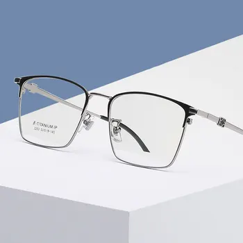 Új Érkezés Teljes Felni β Titán Keret Szemüveg Férfi meg egy Nő Üzleti Stílusú Szuper Fény Optikai Eyewears