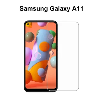 Üveg Galaxy A11 SM-A115F SM-A115M Vetro Front LCD kijelző Edzett Üveg Samsung Galaxy A11 képernyővédő fólia pelicula de vidro