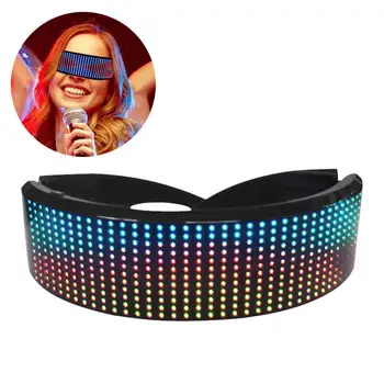 2021 Új LED-Bluetooth-Szemüveg Színes LED Kijelző, Okos Szemüveg APP Csatlakoztatott Vezérlő A Felek Halloween Karácsony