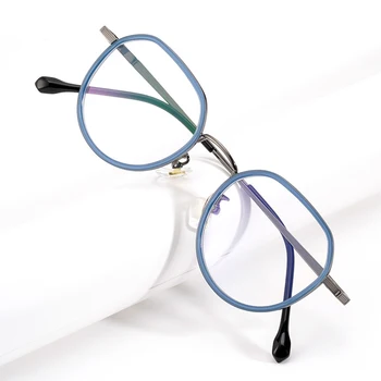 2021 Új Titán Szemüveg Keret Nők Optikai Rövidlátás Receptet Szemüveg Keret Hölgy Férfi Luxus Márka Sokszög Szemüveg