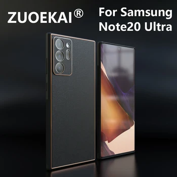 A Note20Ultra Note20 Ultra Vegán Esetben eredeti Eredeti Vega, Bőr, Fekete, Zöld hátlap Samsung Galaxy Note20 Esetben