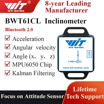 BWT61CL Bluetooth Nagy Pontosságú 6 tengelyű Giroszkóp + Szög (X、Y 0.05°) + Gyorsulásmérő a Kalman-Szűrő, 100Hz 6DOF Data Logger