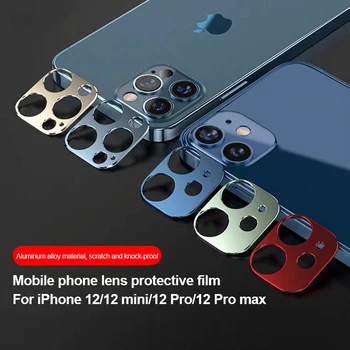 Fém Mobiltelefon Objektív Védelmét Fedezi IPhone 12mini 12 Okostelefon Kamera Lencséjét Védő IPhone 12 Pro Max 12